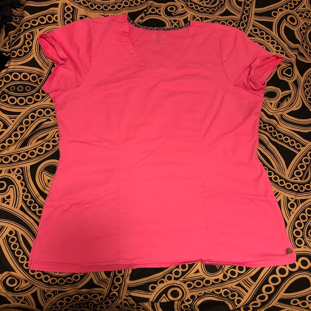 HeartSoul Pink Scrub Top!